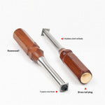 Ganwei Woodworking Carbide Scraper With Rosewood Handle Replaceable Square Insert For Trimming Deburring