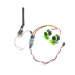LinkMejor FPV Dual Camera System 1000TVL CMOS Mini Two Cameras + 5.8GHz 600mW 40CH VTX + 3CH Switch Support PMW for RC Racing Drone