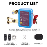Remote Battery Disconnect Switch 12V 240A Smart Kill Switch Automatic Power Cut-Off Low Power Consumption for Cars Trucks RVs Boats ATVs Negative Terminal Compatibility