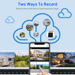 V380 6MP Solar Powered Outdoor WiFi Camera 2K Wireless Auto Tracking PIR Siren Smart Home CCTV Security Camera