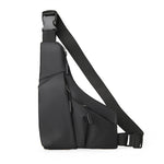 Fashion Anti-Theft Men's Chest Bag Casual Outdoor Sports Waterproof Cycling Triangle Sling Bag with Multiple Compartments