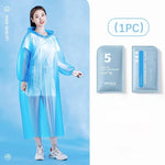 IPRee Portable Thickened Raincoat Travel Outdoor Rainwear Waterproof Women And Men Disposable Camping Rain Cover Travel Supplies