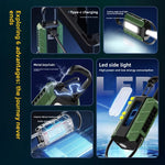 IPRee Super Bright Lightweight Keychain Flashlight Rechargeable Multi-Functional Magnetic Mini Work Light for Outdoor Camping & Portable Daily Use