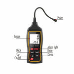 LinkMejor SW-743A Halogen Leak Detector for Car Refrigerants AC Freon CFC HCFC HFC LCD Display 1PPM Sensitivity 0-1000PPM Quick Response Adjustable Alarm