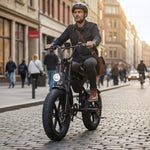[USA Drect] QUNT BK20 Electric Bike 48V 18AH Battery 500W Motor Recommended Top Speed 25KM/H 20inch Tires 110KM Max Range 120KG Max Load Electric Bicycle