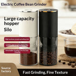 Comfook Portable Electric Coffee Grinder Adjustable Grinding Levels 1200mAh Rechargeable Espresso Bean Grinder for Kitchen Use