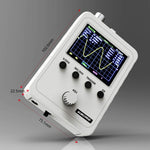 LinkMejor Q15001 Handheld Digital Oscilloscope Kit 2.4" TFT Display 5mV/div-20V/div Sensitivity Pre-Assembled with Rotary Encoder and Power Supply