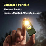 LinkMejor SKX01 Hands-Free Magnetic LED Keychain Gesture Control 4 Light Modes Long Battery Life Ultrasonic Waterproof Shockproof Portable Flashlight Work Lighting USB-C Rechargeable