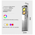 LinkMejor Rechargeable LED Multiple Colors Flashlight with Magnet and Hook Life Waterproof With Red light Power Bank Repairing Work Emergency Lantern