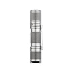 LinkMejor Tool AA 3.0 900Lumens Mini EDC Powerful Flashlight Super Bright EDC Titanium Alloy Pocket Lamp Mini LED Torch 5 Mode by 14500 Battery for Camping Self Protection