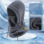 LinkMejor 1pcs Winter Balaclava Knit Hood Men Women Windproof Warm Cycling Outdoor Sports Thermal Fleece Face Neck