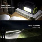 Bikight Solar Flashlight for Emergencies Search LED Solar Camping Lights Multifunctional Flashlight Power Bank