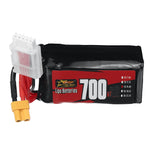 LinkMejor 4S 14.8V 700mAh 105C 10.36Wh LiPo Battery XT30 Plug for RC Helicopter Airplane