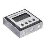 Drillpro Stainless Steel 360 Degree Mini Digital Protractor Inclinometer Electronic Level Box Magnetic Base Measuring Tools