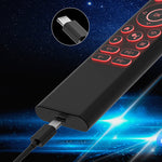 X9 Air Mouse 2.4G+bluetooth Voice Remote Control with Backlit Keyboard 4000mAh Rechargeable Dual Mode Remote Control for Android TV Box PC