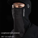 Ice Silk Sunscreen Headgear Outdoor Cycling Head Neck Gaiter Quick Dry Breathable UPF50+ Motorcycle Bike Full Face Mask Cap