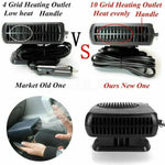 200W 12V Electric Car Heater Defroster Multi-function Portable Defogger Windshield Defroster Heating Cooling Dual Modes For All Season