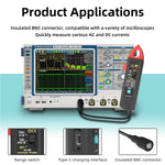 LinkMejor UP1 AC/DC Current Probe, 10A/100A Clamp 100mV/A 10mV/A Output BNC Interface 12.7mm Jaw non-contact checks USB Type-C Rechargeable Oscilloscope