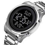 LinkMejor Men's LED Night Light Digital Watch Multifunctional Digital Timing Alarm Wristwatches, Ideal Choice For Gifts Men Watch