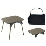 Xmund Plastic Folding Camping Table 40kg Load Capacity 1.85kg Lightweight Portable Dual Height Adjustable ABS Aluminum Alloy Picnic Side Table Outdoor Beach Desk
