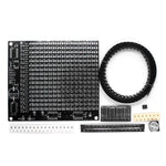 DIY LED Matrix Kit SMD Dot Matrix Advertising Screen Kit Soldering Practice PCB Pre-Programmed Microcontroller Red Display