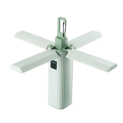 Rechargeable Four-Leaf Foldable Multifunctional Lamp Camping Lamp Portable Outdoor Emergency Lamp Power Bank