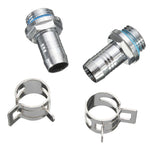 LinkMejor Thermometer 3 Way FlowMeter For Water Cooling Liquid Cooler System With 2 Barbs