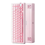 LinkMejor G75 V2 Tri-mode Customized Mechanical Keyboard with Volume Control Knob 81 keys Hot-swappable Gasket Structure RGB Light 10000mAh E-sports Gaming Keyboards for PC Laptop Computer