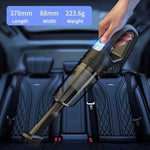 Tevorex A6 Car Multifunctional Vacuum Cleaner with Power Display Replaceable Suction Head Handheld Powerful Suction Rechargeable Car and Home Small Cordless Vacuum Cleaner