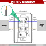 Dual Voltage Single Phase On/Off Switch 2HP/35A 120V 3HP/20A 230V Deep Switch Box Master Shut Off Fast Power Off For Table Saw Router Table Drill Press
