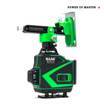 LinkMejor 16 Line Green Light Laser Level Double Batteries Meter Automatic Leveling Adjustable Precision EU Plug for Construction