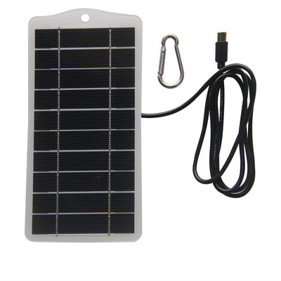5V 2.5W Solar Panel Charger Monocrystalline Silicon USB Type-C High Efficiency Waterproof Portable Solar Charger for Phones Power Banks Lights Outdoor Use