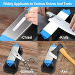 LinkMejor 3 Side Diamond Sharpening Stone Whetstone 400/1000/6000 Grit for Knife and Tool Sharpening with Non-Slip Base
