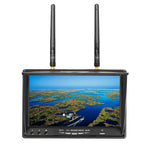 LCD LT5802D 5.8GHz 40CH 800*480 7" DVR FPV Monitor Built in Dual Receiver Battery with Antennas for RC Drones