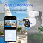 LinkMejor PT303 3MP WiFi IP Alarm Camera Wireless Color Night Vision Human Detection Two Way Audio IP66 Audible Alarm H.265 APP Control PTZ Cameras
