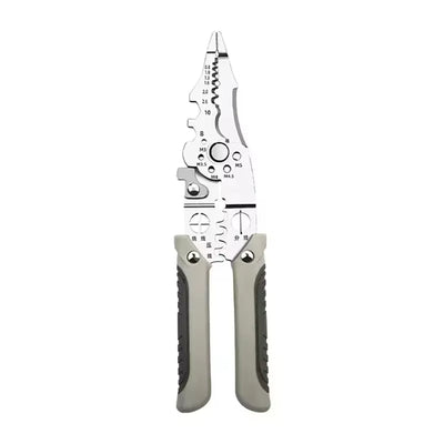 Multi Functional Wire Stripping Pliers 5 in 1 Cutting Crimping Wrenching Tool Non Slip Handle High Quality Metal Electrician Pliers for DIY Home Improvement Electrical Repairs Craft Projects