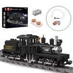 Mould King 12032 RC NO. Shay-Type Steam Locomotive LED Retro Train Toys Building Block Brick Assembly Kit Kids Christmas Gift
