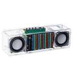 DIY Bluetooth Speaker Kit WK-56-90 LED Music Spectrum 3W Dual Channel MH-M18 Amplifier Acrylic Housing DC5V Soldering Practice Portable Wireless Audio System