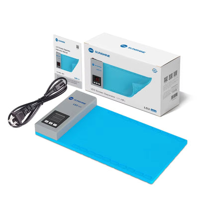 LinkMejor LS3 Mini LCD Screen Remover 10-130℃ Adjustable Temperature Heating Pad for Phone Pad Tablet Screen Repair Separation Tool