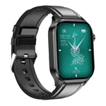 ET580 2.04 inch AMOLED HD Screen Blood Composition Measurement ECG Electrocardiogram bluetooth Call Heart Rate Blood Pressure SpO2 Monitor ECG Non-invasive Blood Glucose Multi-sport Modes Music Playback IP68 Waterproof Smart Watch