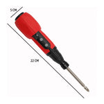 Portable Electric Screwdriver 3.6V 2/10Nm Torque Rechargeable Lithium Battery Compact Design Home DIY Tool Repair Kit Red