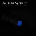 LinkMejor X6S 3*LED 3000LM Ultra Bright EDC LED Flashlight Small Throw Flood Tactical Flashlight 18650 Battery Mini Torch Strong Searching Floodlight