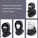 LinkMejor Full Face Head Cover Two-Layer Hat Design Warm Winter Helmet Liner Windproof Fishing Skiing Hiking Cycling Headgear