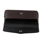 Hasp Reading Glasses Case Hung On the Belt Leather Waistpack Sunglasses Storage Box for Everyday Use