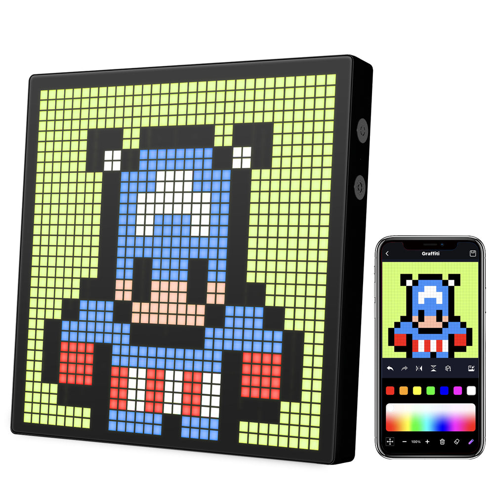LinkMejor Pixel Display Screen Bluetooth Pixel Light Table With Pixel Photo Frame Diy Mosaics Pixel Style Wall-Mounted Pixel Screen Smart LinkMejor Pixel Display