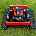 HT-550B Remote Controlled Lawn Mower 550mm 9ph Cutting Width Adjustable Height Gasoline Engine 45 Degree Inclination Long Range Precision Ground Trimming Tracks Large Area Mowing