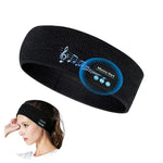 LinkMejor Wireless Stereo Bluetooth V5.0 Headphones Headband Charging Removable Washable Sweat-absorbent Sports Bandana Music Knit Eye Mask