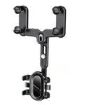 Car Rearview Mirror Bracket Extendable 360° Rotating Multifunctional Phone Mount for Navigation Reverse Mirror Holder