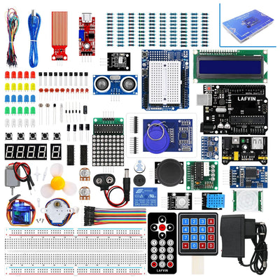 LinkMejor Upgrade Super Kit UNOs R3 Starter Learning Kit with RC522 LinkMejor Module LCD1602 DHT11 RTC Breadboard Servo Stepper Motor