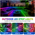 Elfeland 5/10/15m RGBIC Neon LED Strip Light Music Sync DIY Flexible Waterproof IP68 Neon Rope Light for Indoor Outdoor Decor Lighting